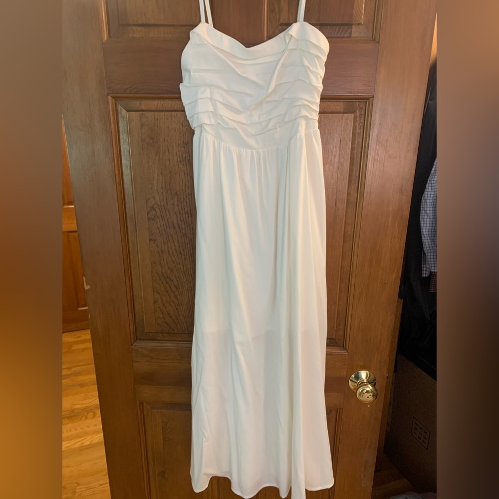 Petal and pup white midi dress